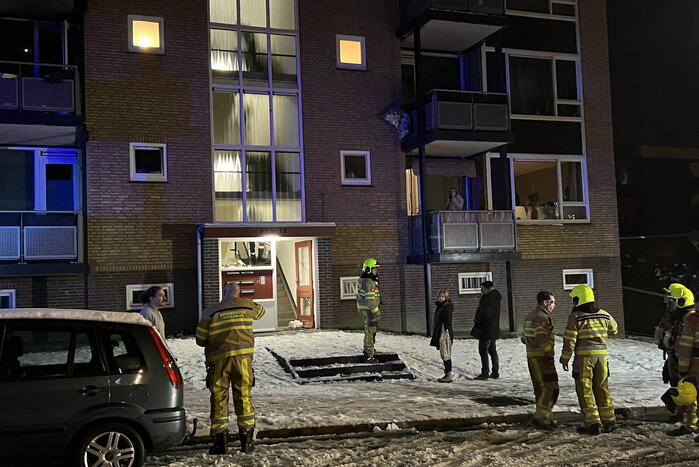 Persoon gewond na brand in woning