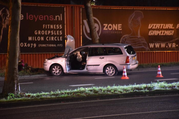 Eenzijdig ongeval tegen boom