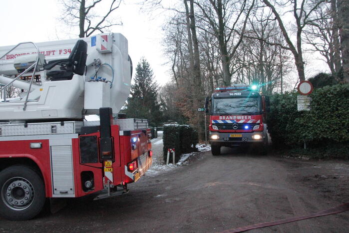 Middelbrand in vrijstaande villa