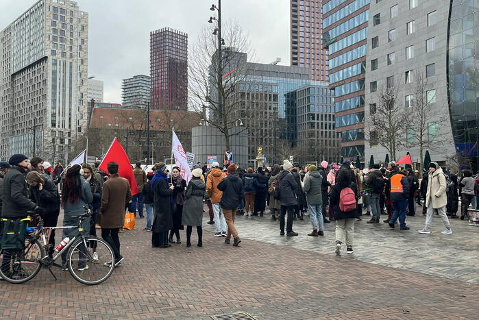 Demonstratie tegen racisme en fascisme