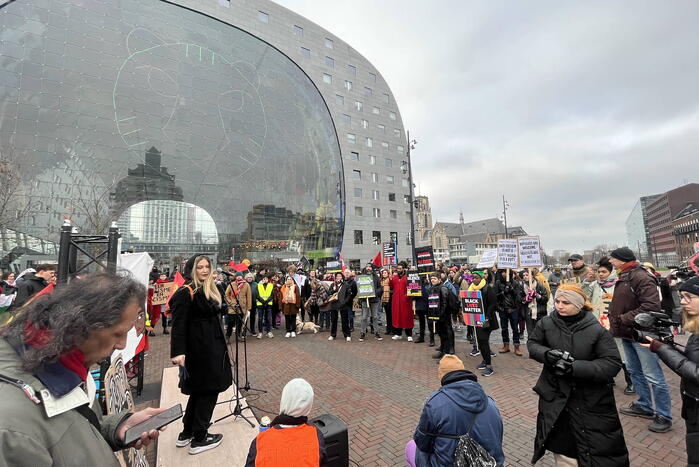 Demonstratie tegen racisme en fascisme