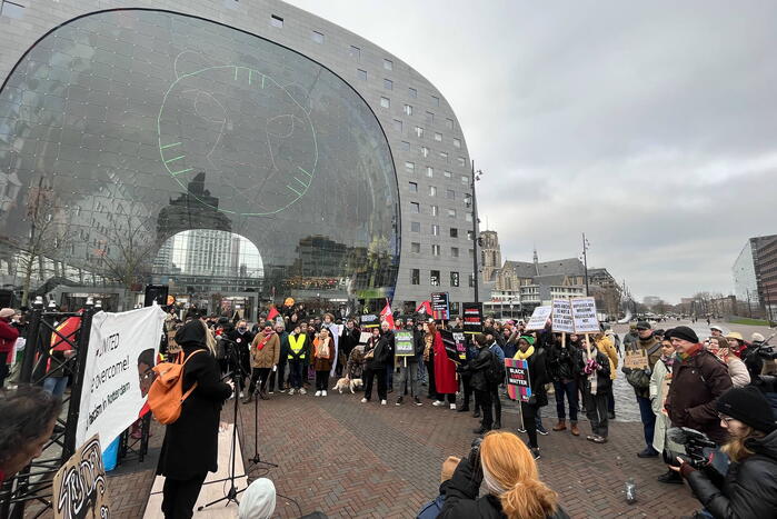 Demonstratie tegen racisme en fascisme
