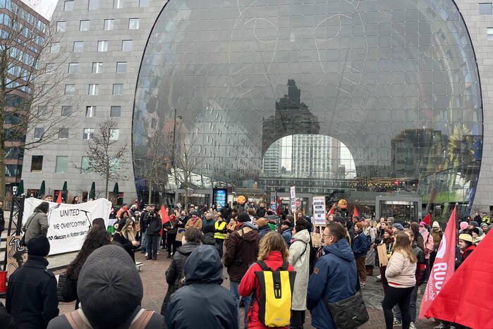 Demonstratie tegen racisme en fascisme