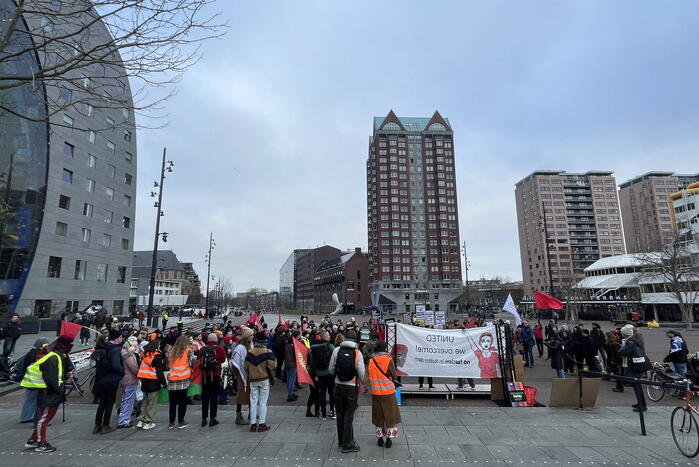 Demonstratie tegen racisme en fascisme
