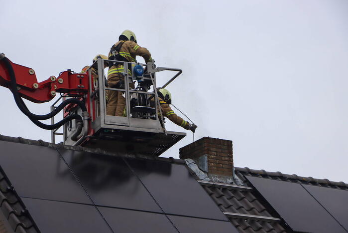 Rookontwikkeling bij schoorsteenbrand