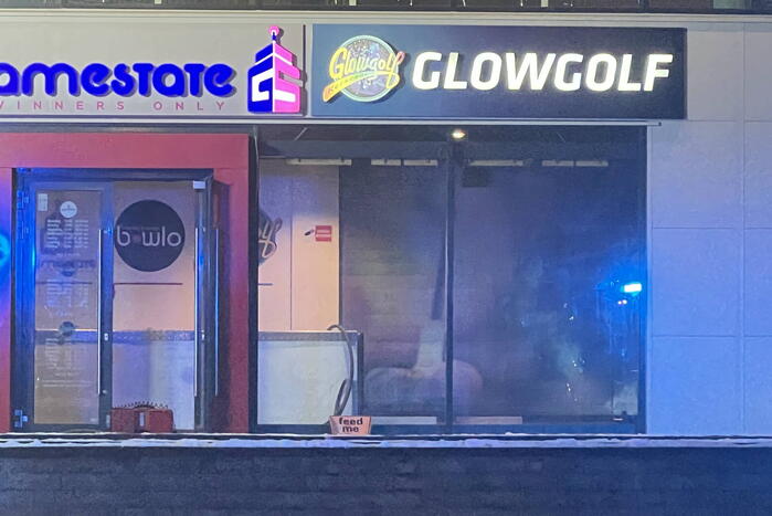 Veel rookontwikkeling bij brand in bowlingcentrum