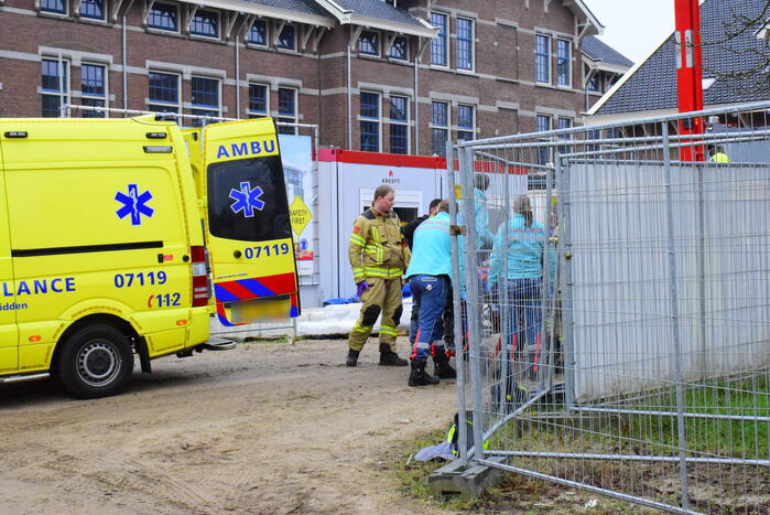 Bouwvakker gewond bij bedrijfsongeval