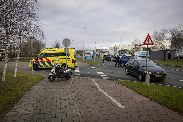 Scooterrijder gewond bij ongevaL