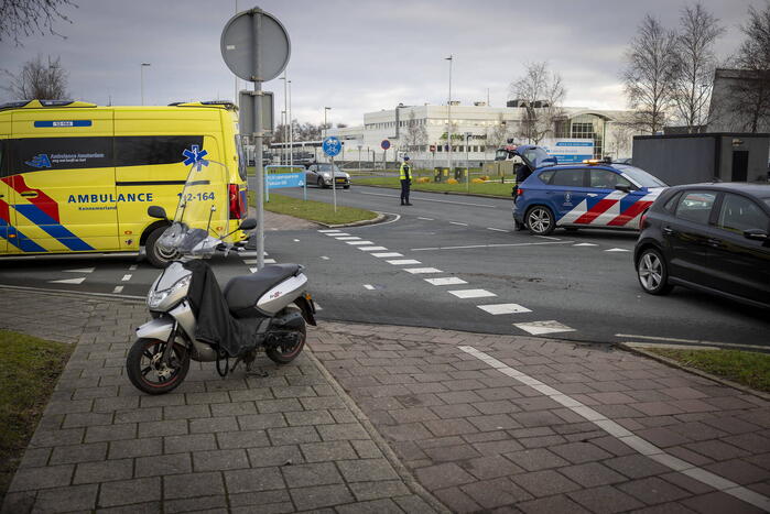 Scooterrijder gewond bij ongevaL