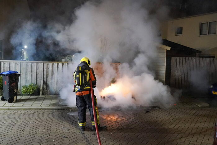 Kliko verwoest door brand