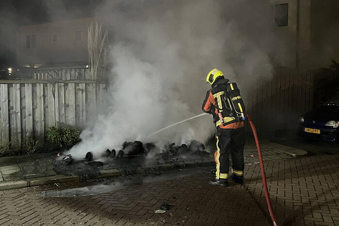 Kliko verwoest door brand