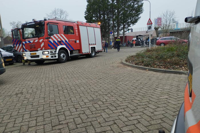 Veel bekijks bij brandweer inzet
