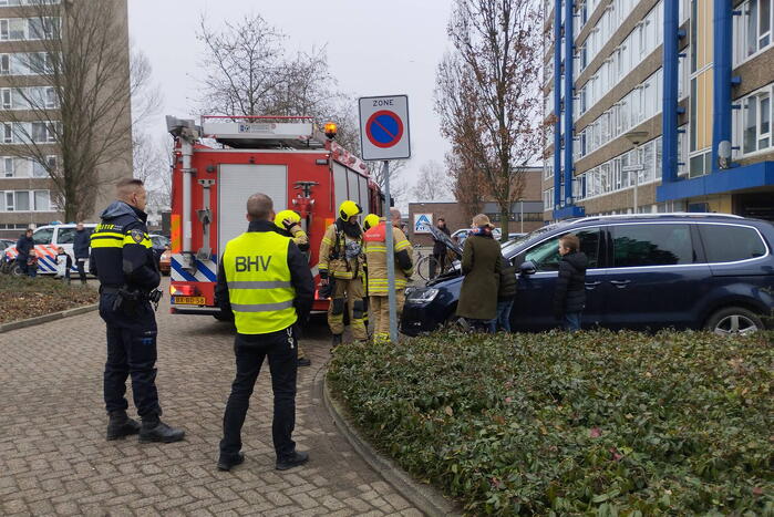 Veel bekijks bij brandweer inzet