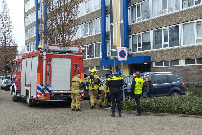 Veel bekijks bij brandweer inzet