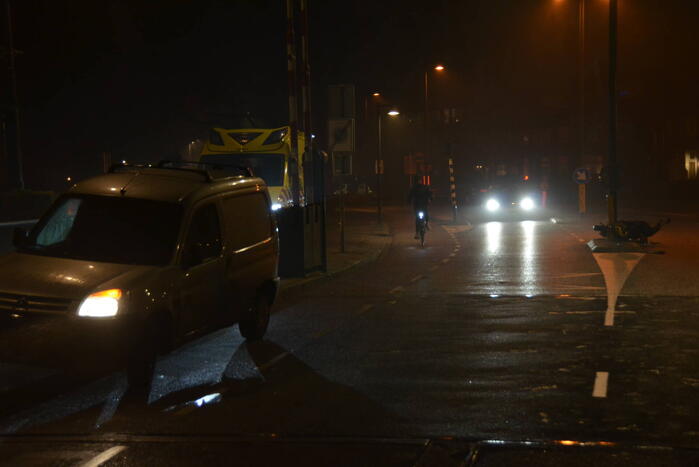 Scooterrijder gewond bij aanrijding