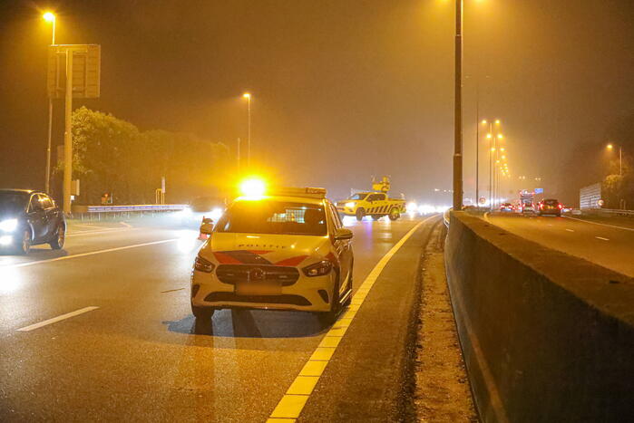 Drie auto's op elkaar gebotst