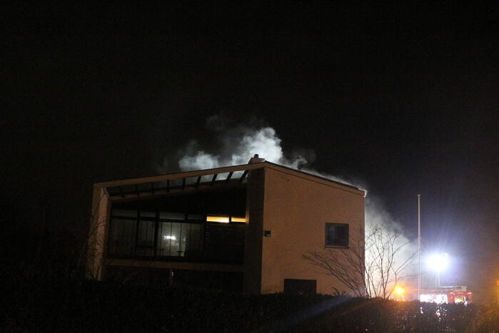 Schoorsteenbrand tijdig geblust