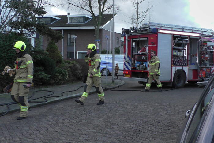 Brandweer ingezet bij brand in schoorsteen