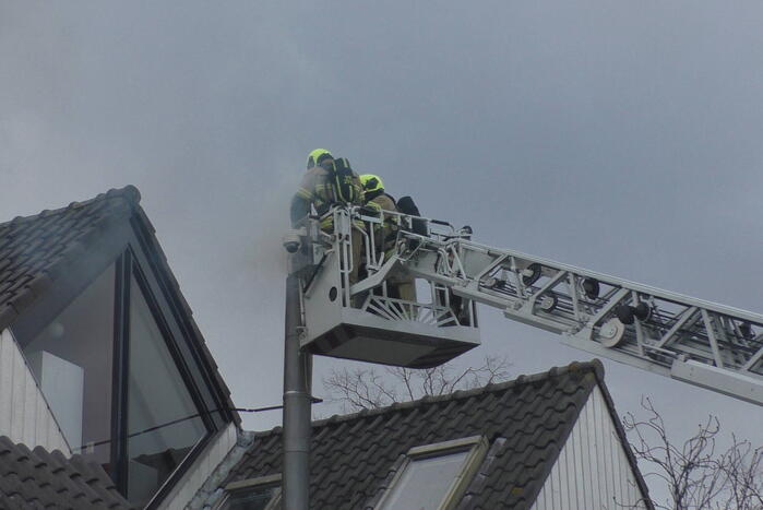 Brandweer ingezet bij brand in schoorsteen