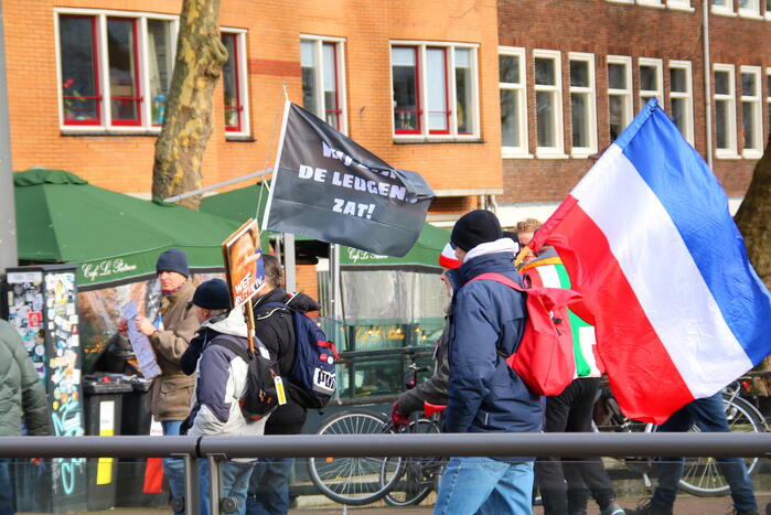 Demonstratie Amsterdam tegen beleid overheid