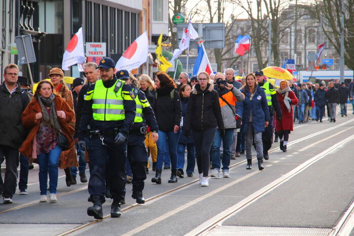 Demonstratie Amsterdam tegen beleid overheid