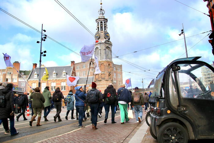 Demonstratie Amsterdam tegen beleid overheid