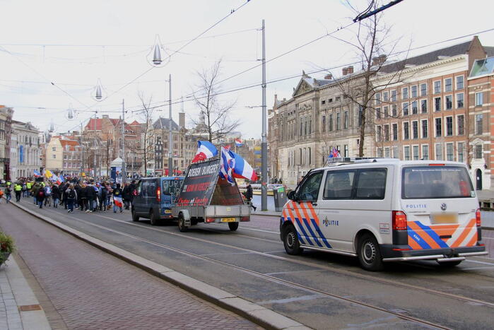 Demonstratie Amsterdam tegen beleid overheid