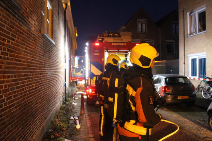 Brand in drielaags appartementencomplex