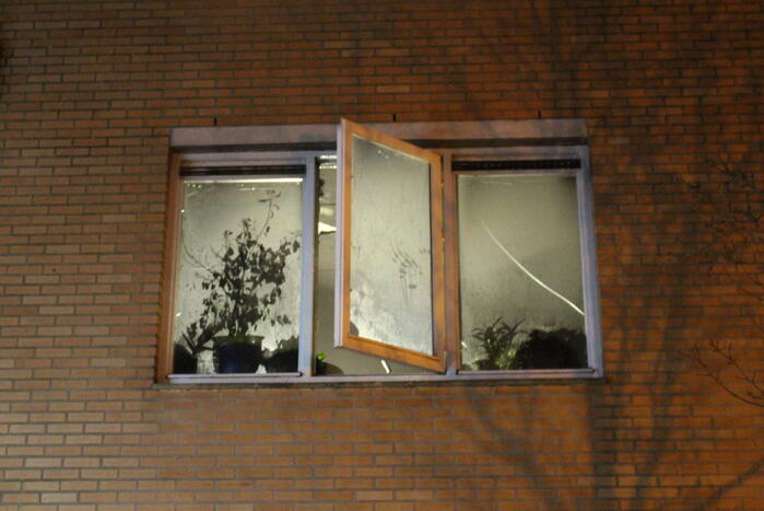 Brand in drielaags appartementencomplex