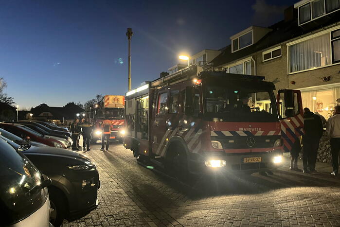 Schoorsteenbrand zorgt voor flinke rookontwikkeling