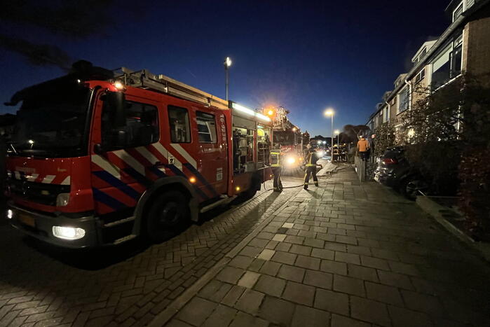 Schoorsteenbrand zorgt voor flinke rookontwikkeling