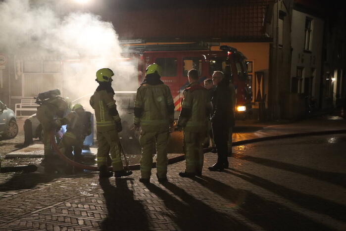 Brand in ondergrondse container