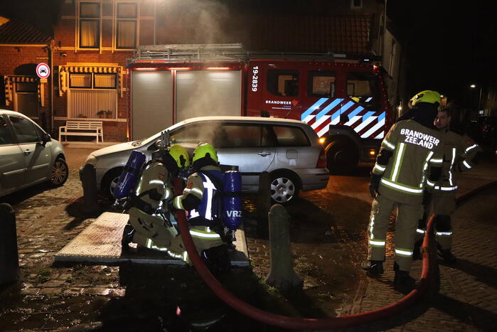 Brand in ondergrondse container