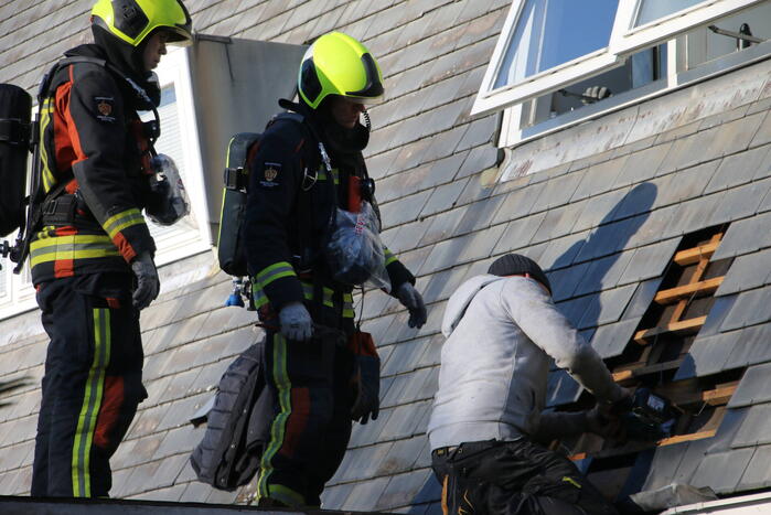 Dakbrand in de kiem gesmoord
