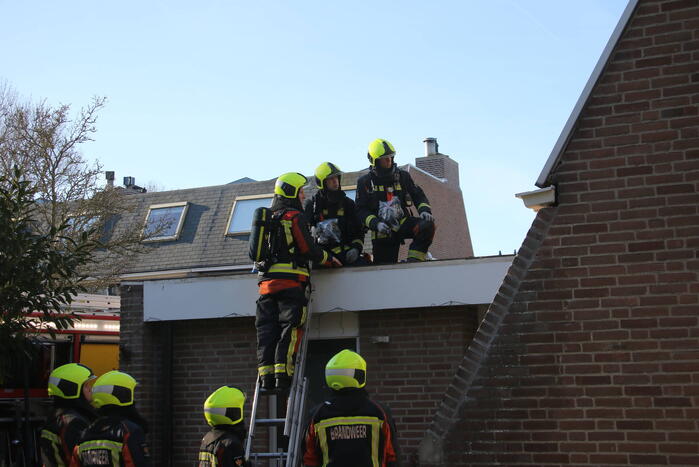 Dakbrand in de kiem gesmoord
