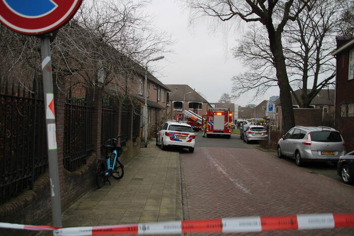 Veel rook bij brand in woning