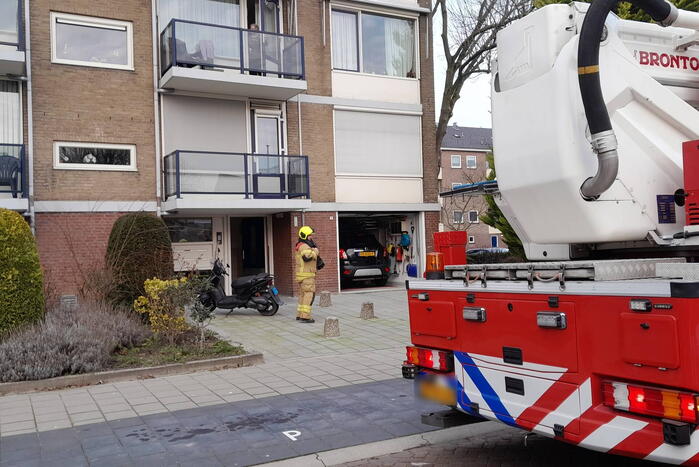 Traumateam assisteert bij incident in woning