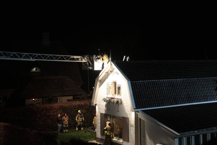 Brandweer ingezet voor schoorsteenbrand