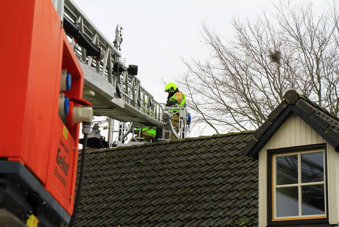 Schoorsteenbrand snel onder controle
