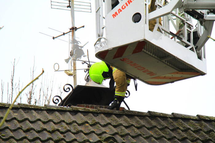 Schoorsteenbrand snel onder controle