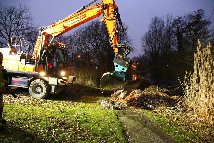 Brand in berg hooi geblust door brandweer