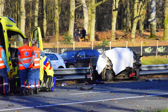 Zeer ernstig ongeval op snelweg
