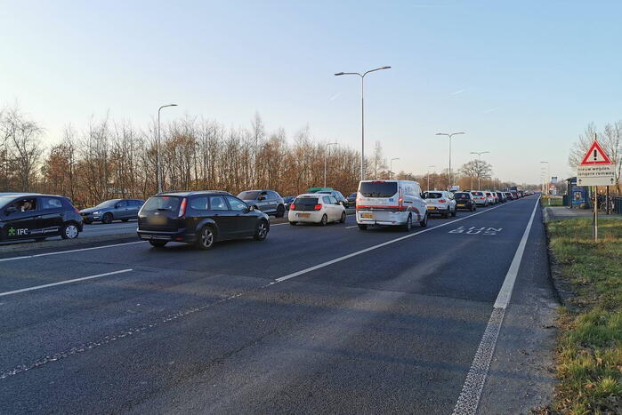 Enorme verkeerschaos vanwege ongeval