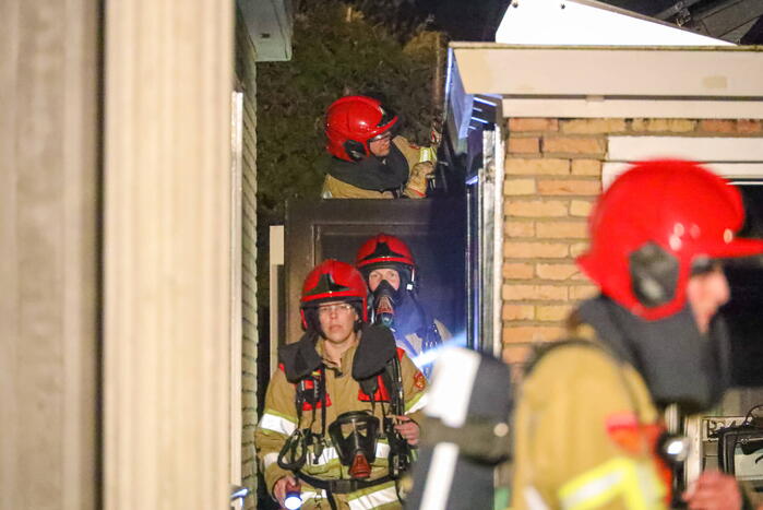 Brand door elektrische fiets in schuur