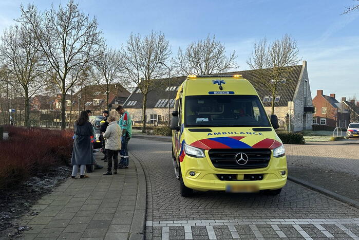 Voorwiel fiets gebroken bij botsing