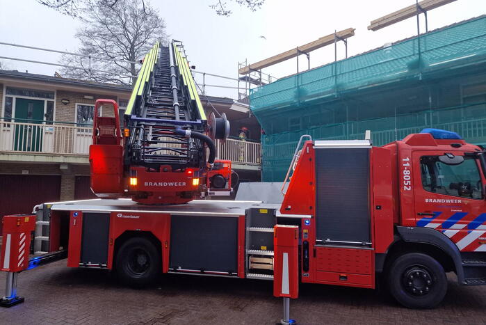 Drie woningen ontruimd vanwege brand