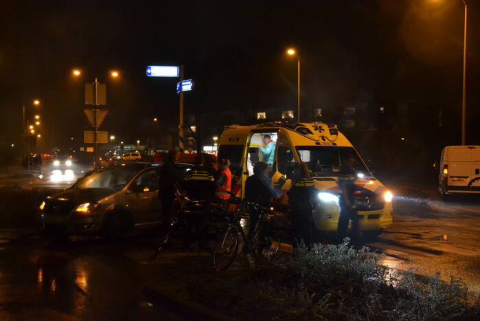 Fietser gewond bij botsing met automobilist
