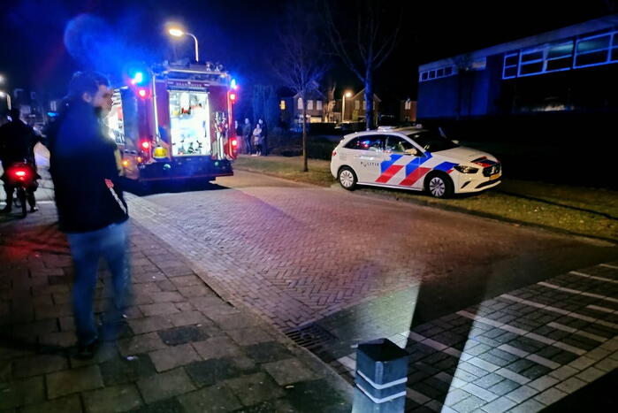 Brand in kelder van gebouw de Delle