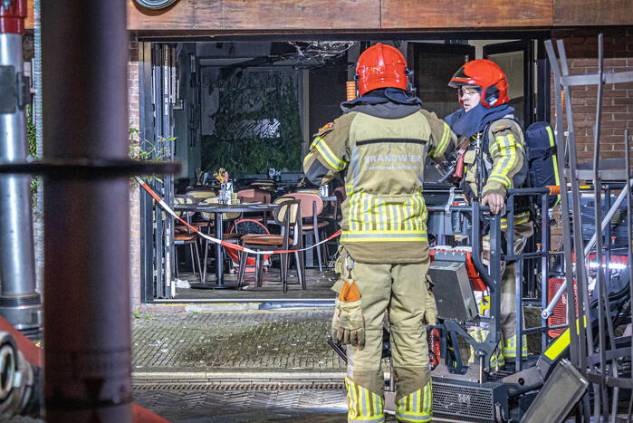 Grote brand bij pizzeria Porto Fino