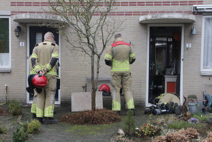 Gaslucht in meterkast van woning